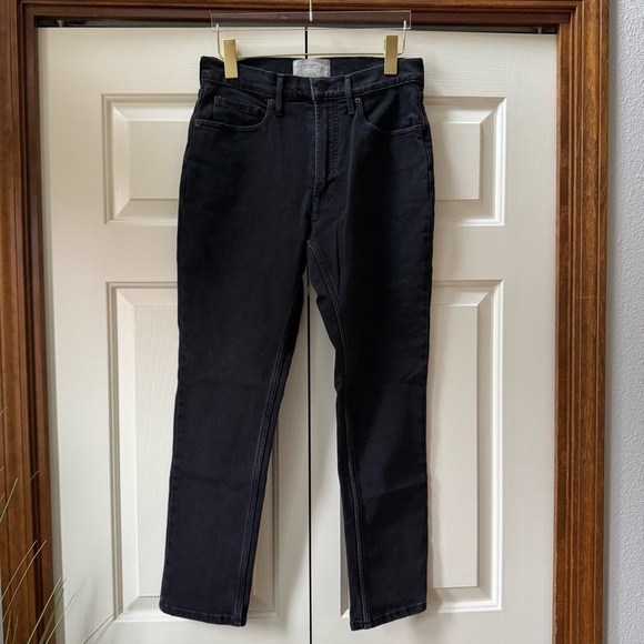 Everlane The Original Cheeky® High Rise Jean Washed Black Women’s size 27 Crop - Picture 5 of 16